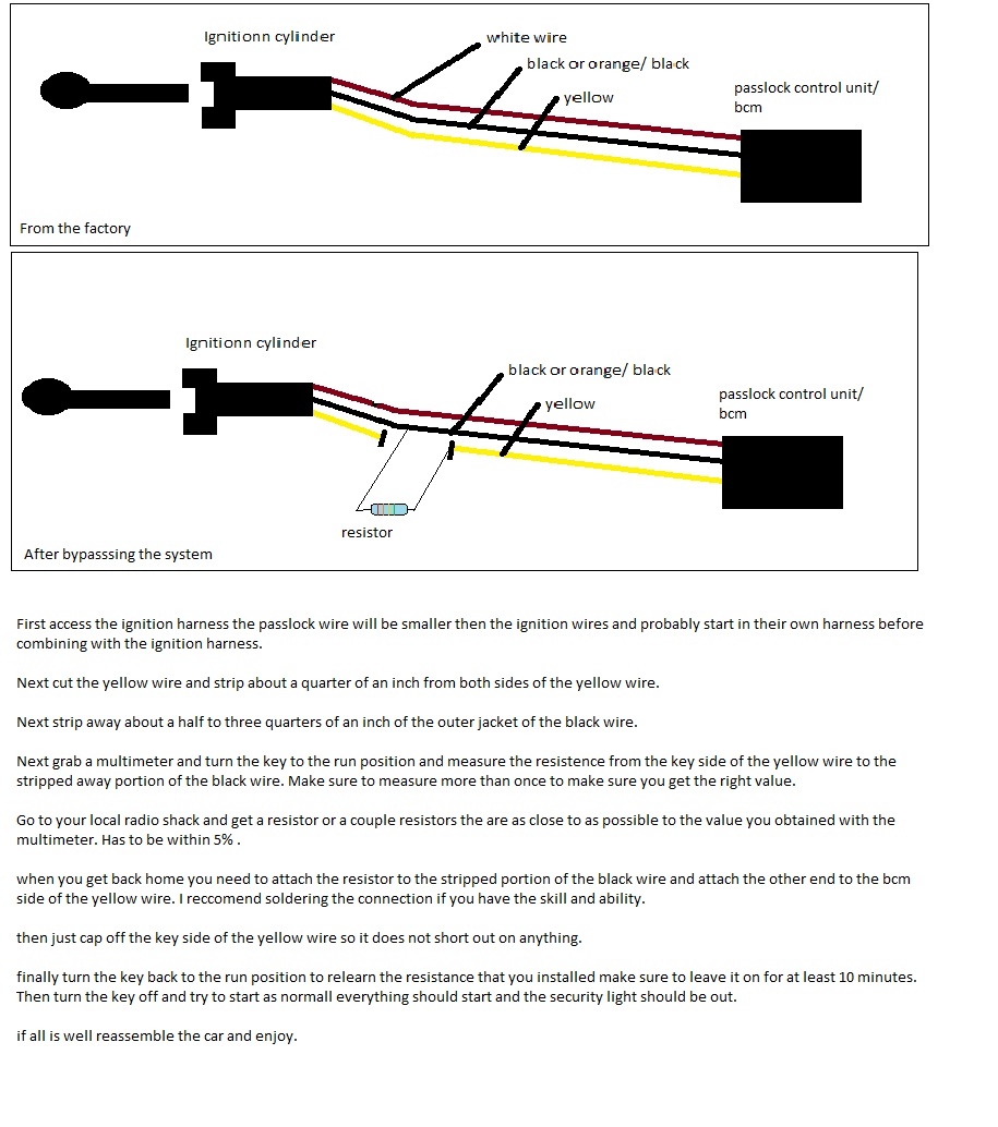 Gm Passlock Wiring Diagram from chevroletforum.com