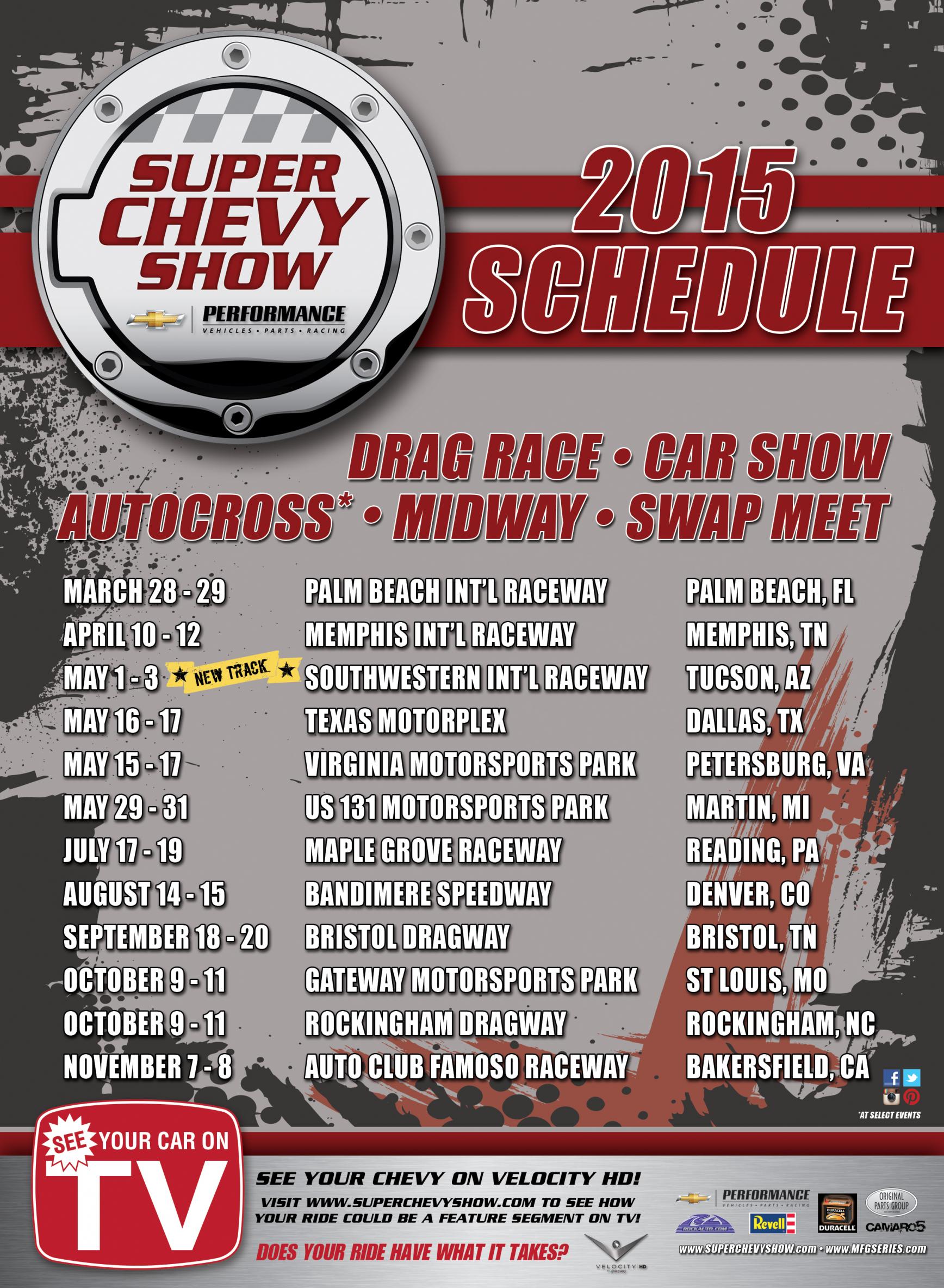Super Chevy Show Calendar Chevrolet Forum Chevy Enthusiasts Forums