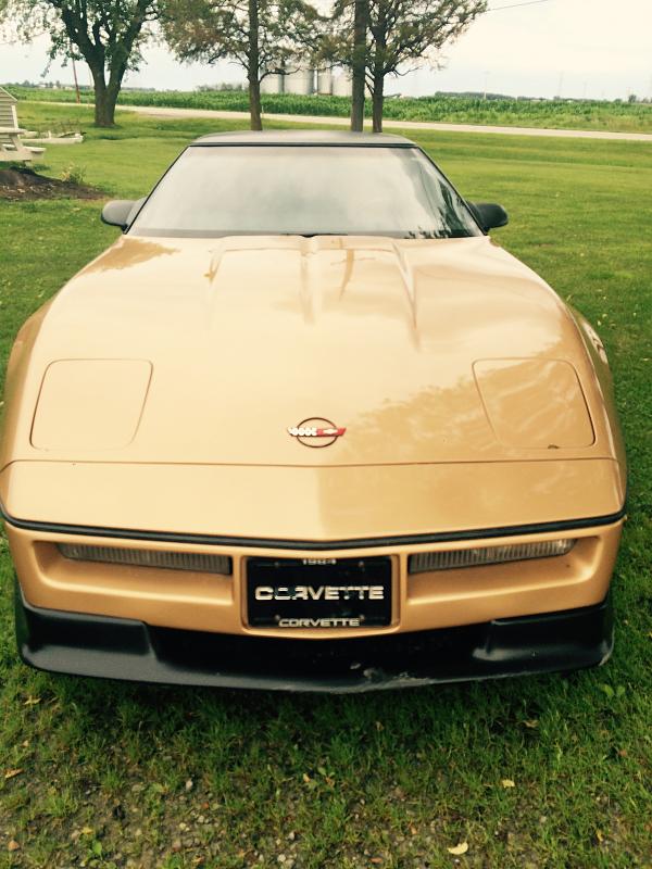 For Sale 1984 Chevy Corvette Coupe 8 Cylinder - Bronze-84-front-view.jpg