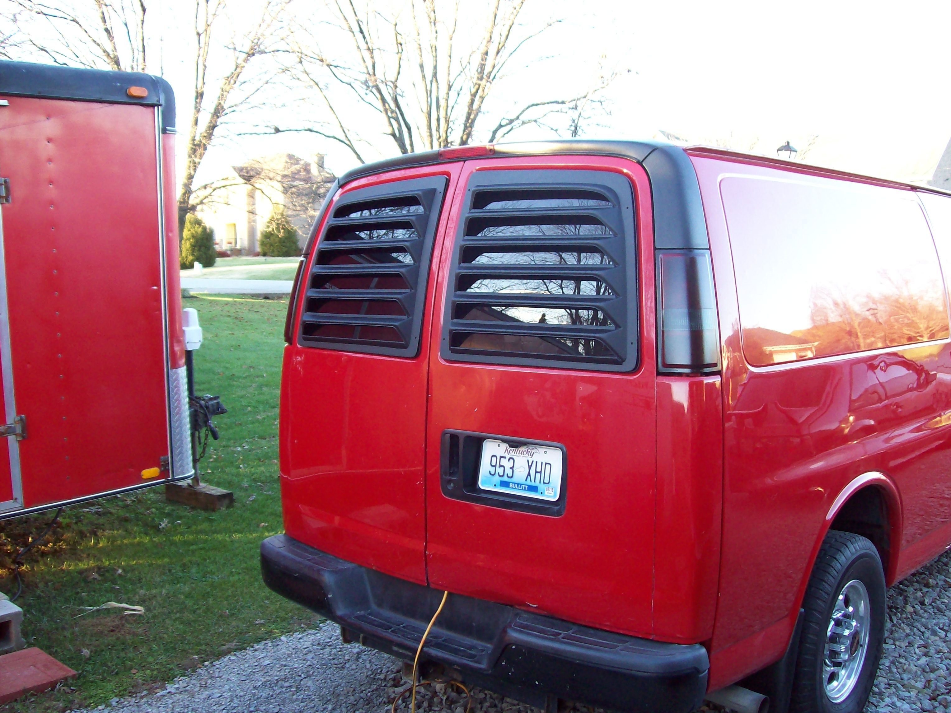 chevy van window louvers