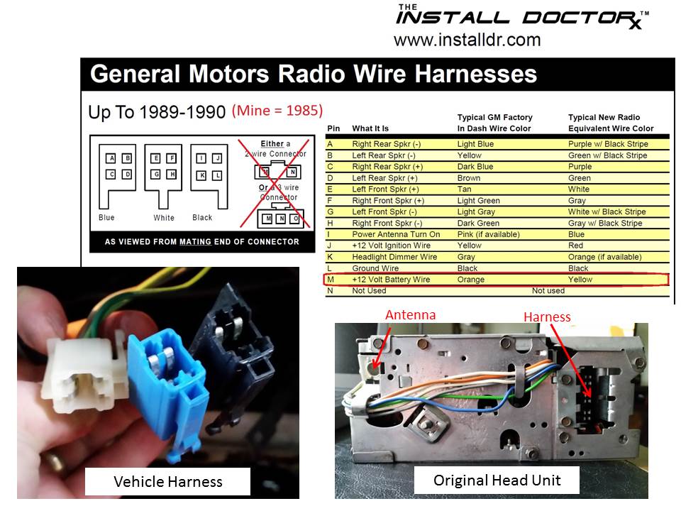 1985 G30 Stereo Install - Chevrolet Forum - Chevy Enthusiasts Forums  1986 Gmc Radio Wiring Diagram    ChevroletForum