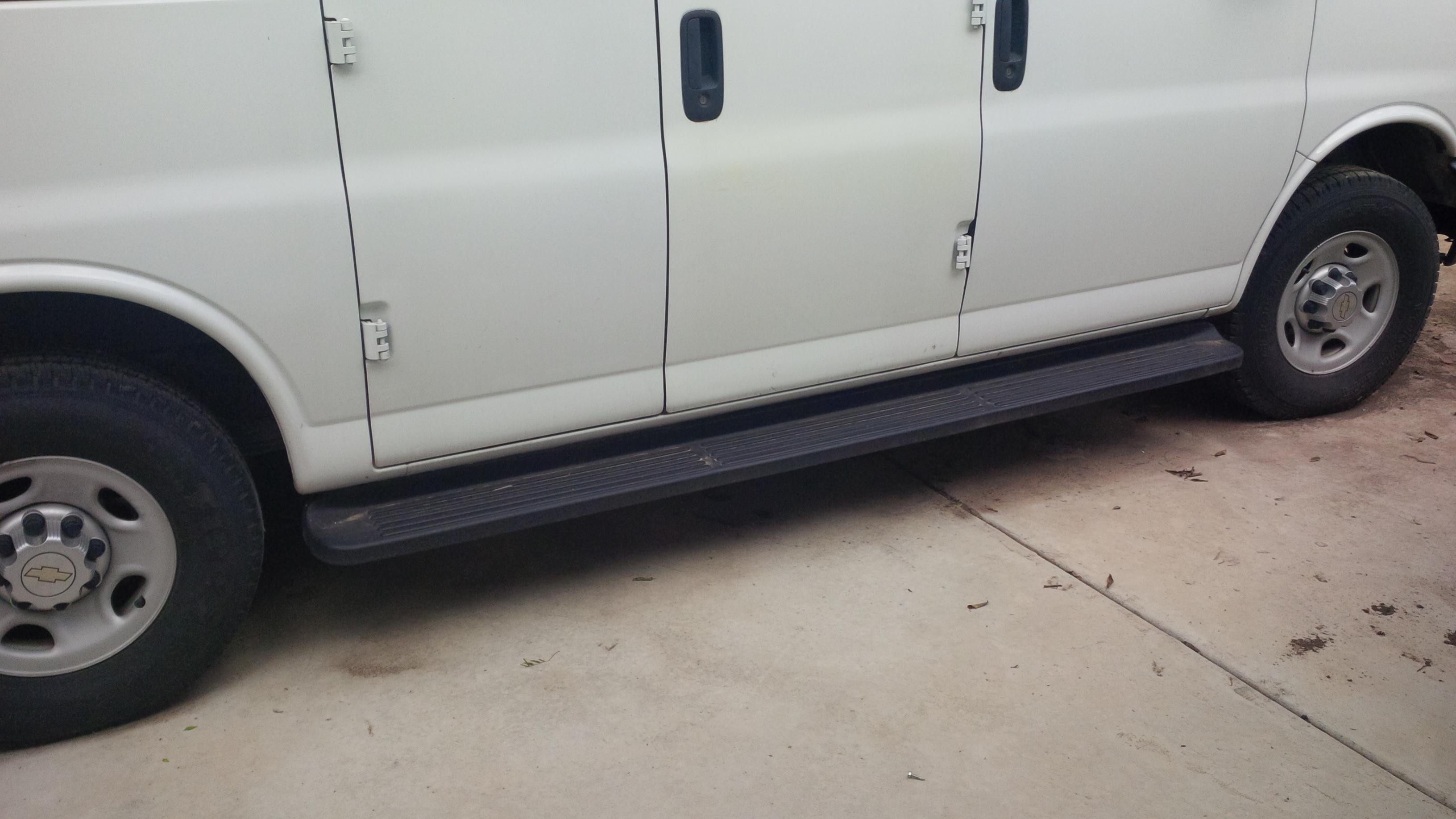 running boards for chevy express 3500