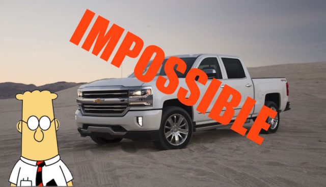 Dilbert Thinks It’s Impossible to Buy a Chevy Truck