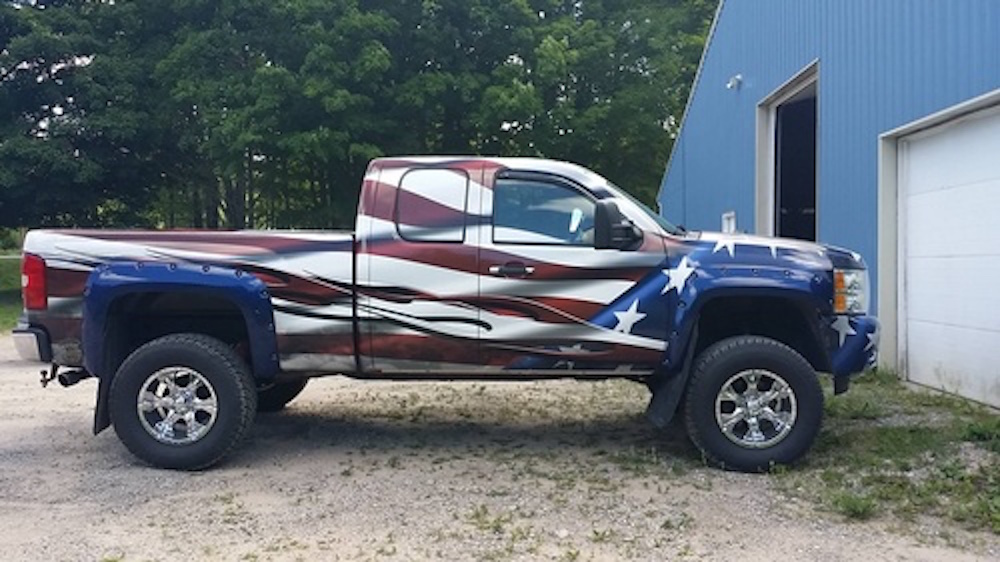 American Flag Chevy Bowtie Colorado - About Flag Collections