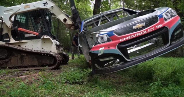 Dale Earnhardt Jr. Has a Secret Race Car Graveyard (Video)