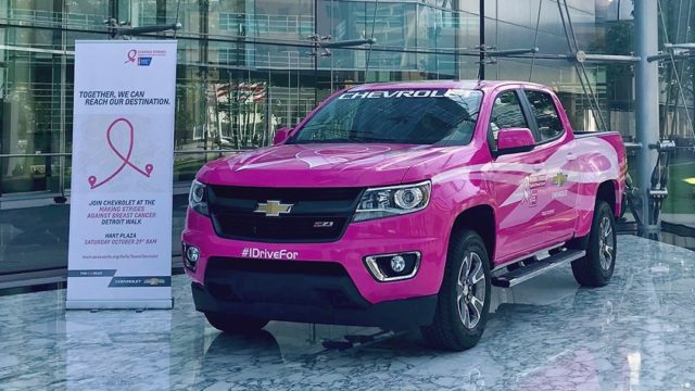 Hot-Pink Chevys Recruited in Battle Against Breast Cancer