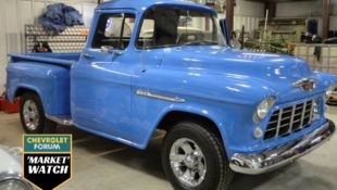 1955 Chevy Pickup Is a Restored Blue Beauty