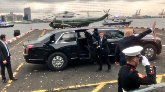 President Trump and His Cadillac Limo
