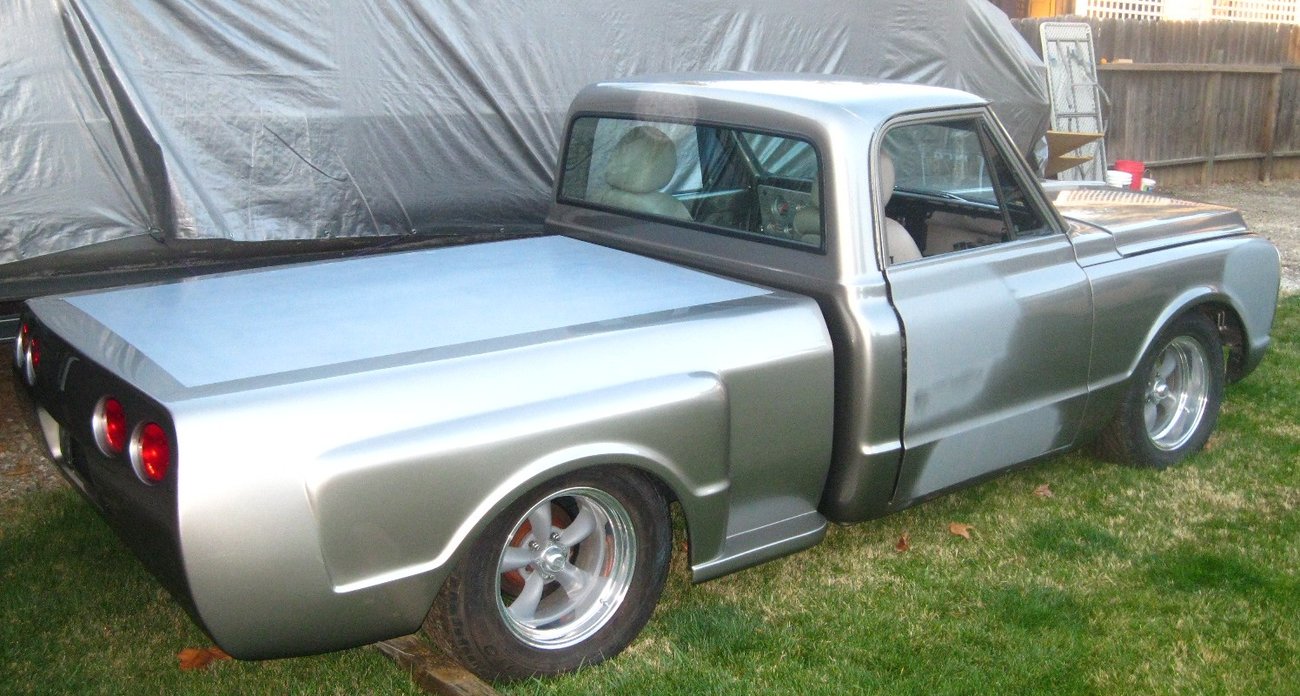 1969 Chevrolet Stepside With Corvette Rear Is Banging Silver Hammer Chevroletforum