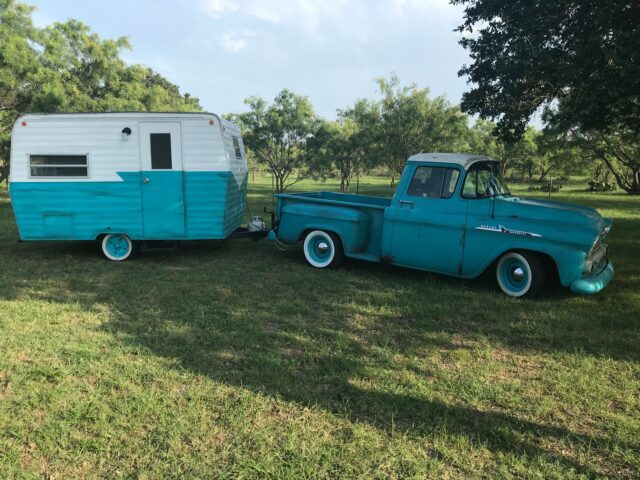 1956 Chevrolet 3100 w/ Trailer