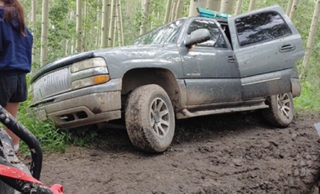 Chevy Tahoe mudbound