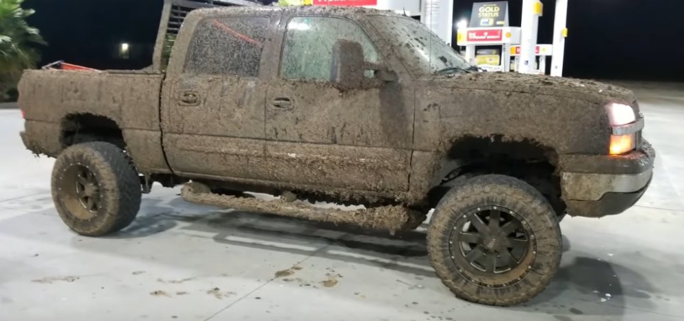 muddy chevy silverado
