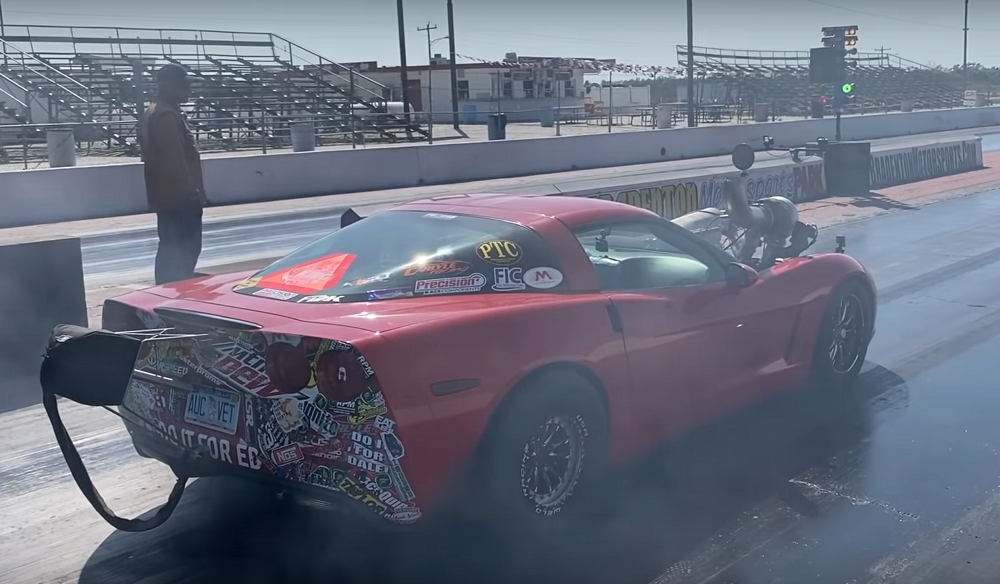 Ruby Corvette Rips Off New Personal Best E T With Massive Turbo