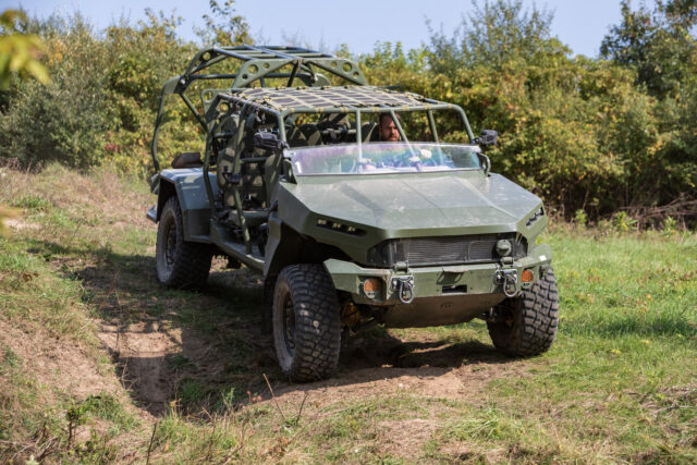 The 5,000-pound GM Defense Infantry Squad Vehicle was uniquely engineered to fulfill military requirements and designed to provide rapid ground mobility. Expeditionary ISV.