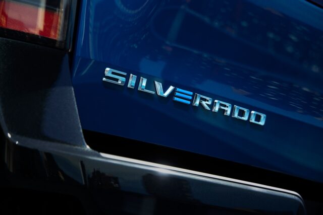 Rear tail gate of the 2024 Chevy Silverado EV