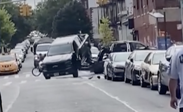 Ford Super Duty Towing Chevy Silverado Stolen, Hits Multiple Vehicles