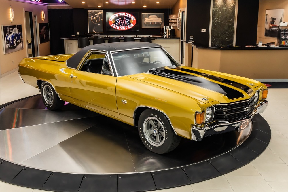 Gold 1972 El Camino SS tribute for sale