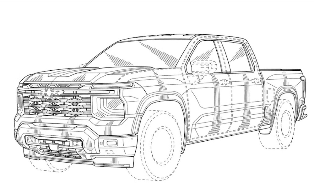 2027 Chevy Silverado Patent Drawings