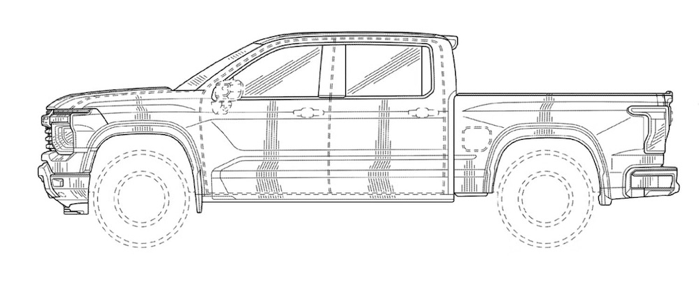 2027 Chevy Silverado Patent Drawings