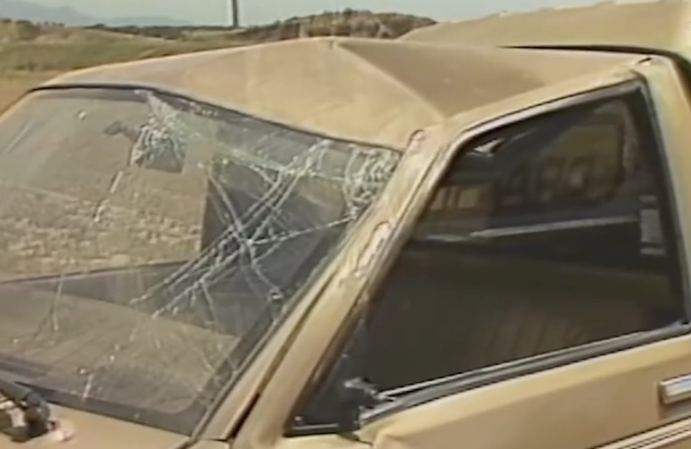 Chevy S10 Brahma Camper Shell Crash Test